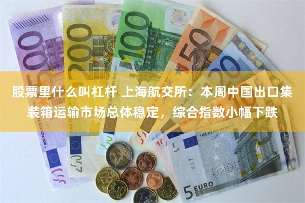 股票里什么叫杠杆 上海航交所：本周中国出口集装箱运输市场总体稳定，综合指数小幅下跌
