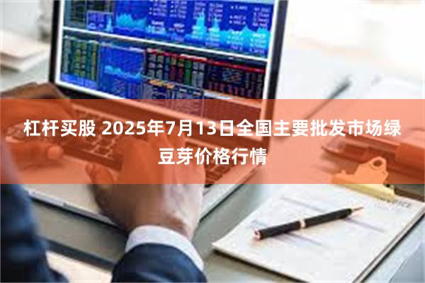 杠杆买股 2025年7月13日全国主要批发市场绿豆芽价格行情