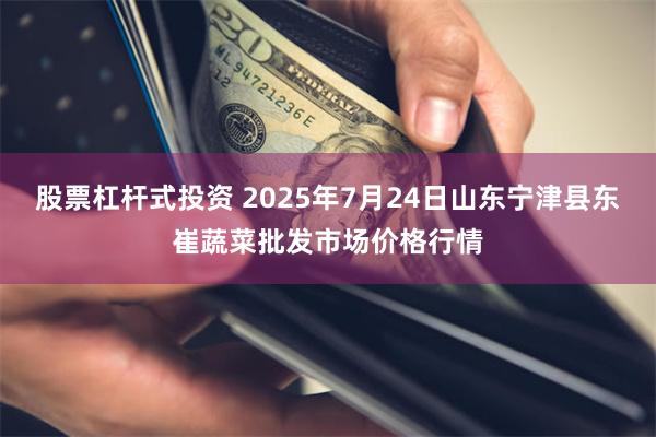 股票杠杆式投资 2025年7月24日山东宁津县东崔蔬菜批发市场价格行情